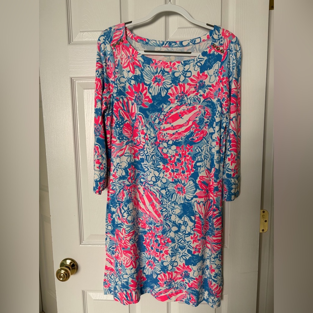 NWT Lilly Pulitzer UPF 50+ Sophie Dress in Bay Blue